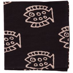 Countryside Napkin - Fish - Black (Set of 2)